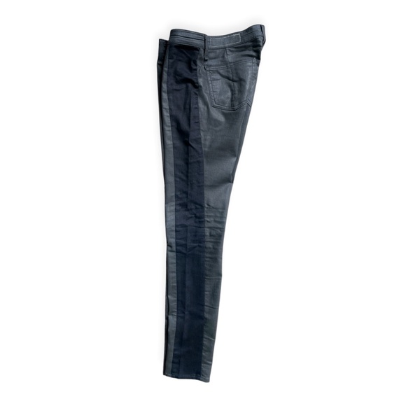 Rag & Bone Grey Black Tuxedo Stripe Skinny Jeans in “Midnight,” sz 27” - Picture 3 of 11